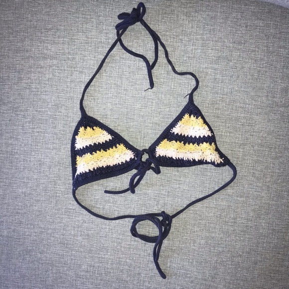 Urban Outfitters Other - Striped crochet knit bikini top